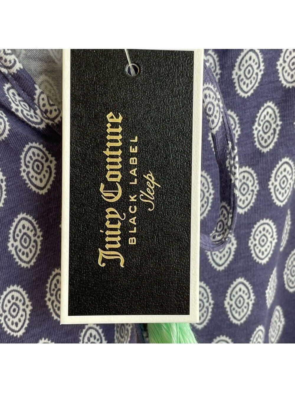 NWT Juicy Couture Black Label Sleep Romper Size Medium - Picture 7 of 7